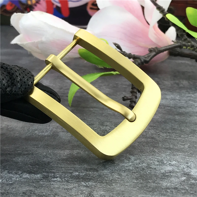 Simple Classic Brass Belt Buckles For Men Belt Men\'s Waist Buckle For Belt DIY  Accessories Leather Craft Men Buckle Belt BK0006