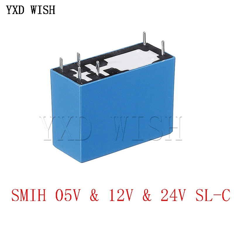 5PCS SMIH-05VDC-SL-C SMIH-12VDC-SL-C SMIH-24VDC-SL-C 05 12 24 V Relays 250V 16A 8PIN SMIH-05V 12V 24VDC-SL-A 6Pin Original Relay