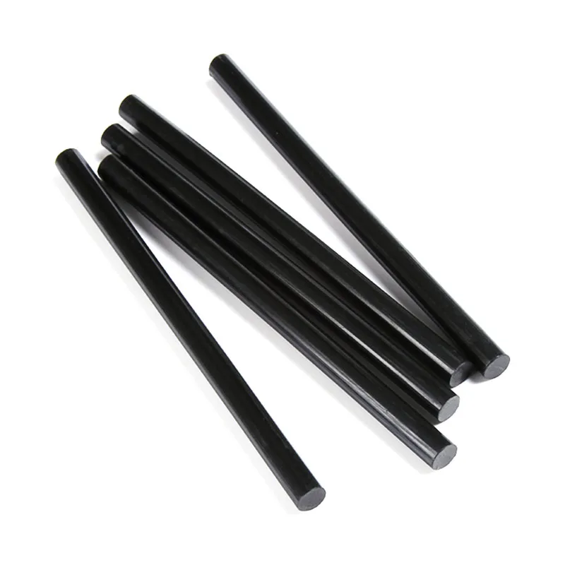 Vara pegajosa forte da colagem de diy para varas quentes da colagem do derretimento da pistola de colagem 30 pçs 50 pçs cola vara preta transparente 7-11mm feito à mão