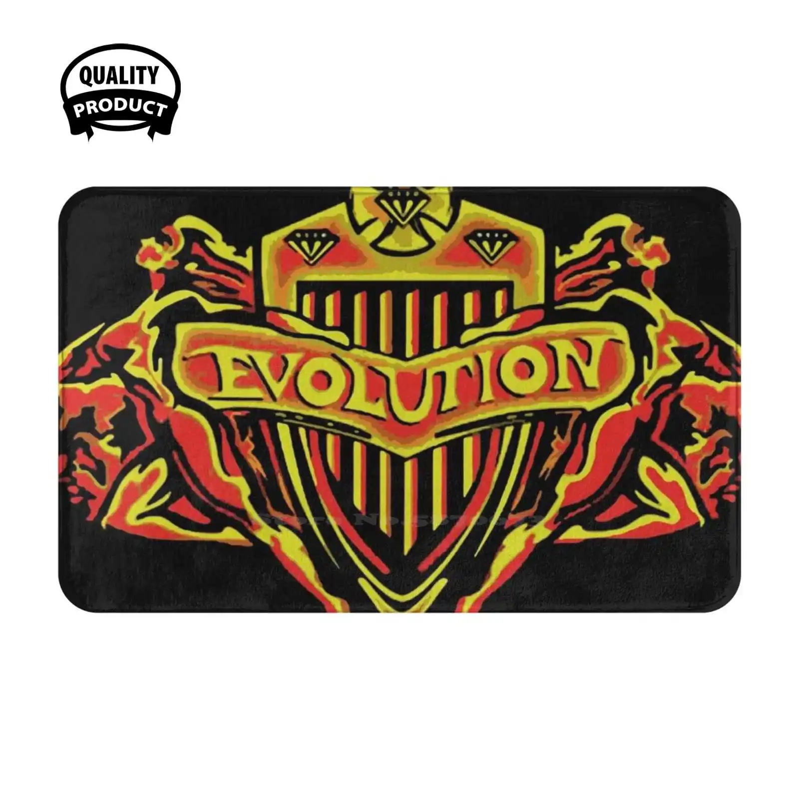 Evolution ; Ric Flair Soft Cushion Home Carpet Door Mat Car Rug Steve Austin Attitude Era Jeff Hardy Aj Styles Kurt Angle The