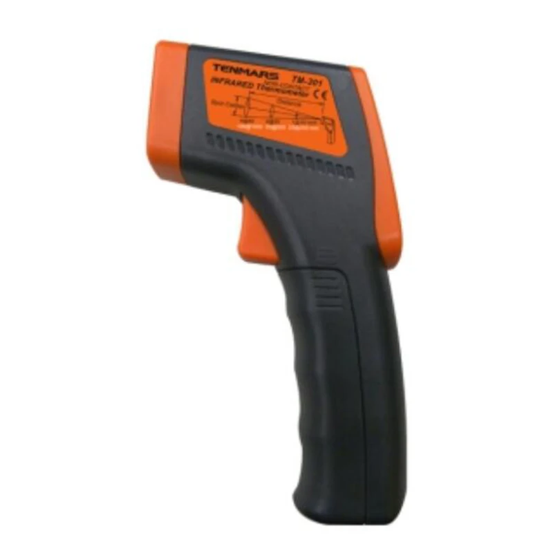 

TENMARS TM-301 IR Thermometer Backlit LCD Display, HVAC inspection, Electrical inspection, and Motor inspection,Max/Min Hold.