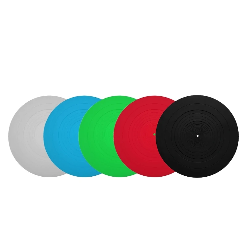 Anti-vibration Silicone Pad Rubber LP Antislip Mat for Phonograph Turntable Vinyl Record Players Accessories