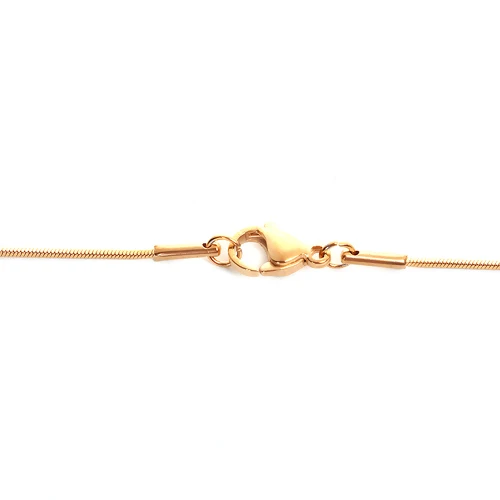 304 Stainless Steel Snake Chain Necklace Gold Color 45.5cm(17 7/8