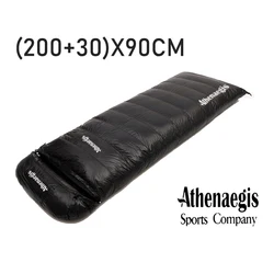 Ultralarge (200+30)x90CM Large Size White Goose Down 600g Filling  Adult Use Waterproof Camping Sleeping Bag