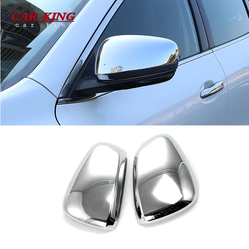 For Renault Kadjar/Koleos/Samsung QM6 ABS Chrome/Carbon Car Rearview Side door turning Mirror Cover trim 2016-2020 accessories