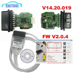 Newest MINI VCI V2.0.4 Real Firmware Upgraded V14.20.019 For Toyota TIS Techstream j2534 K-Line CAN-BUS FT232RL