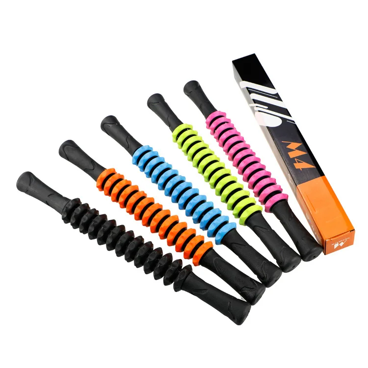 M4 체육관 근육 마사지 롤러 요가 스틱 바디 마사지 릴렉스 도구 근육 롤러 스틱