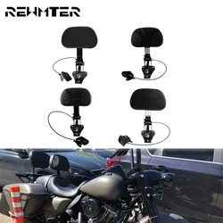 Motorcycle Adjustable Full Forward Backrest With Black/Chrome Arm Driver Rider Backrest For Harley Touring 09-UP Glide FLHR FLHX