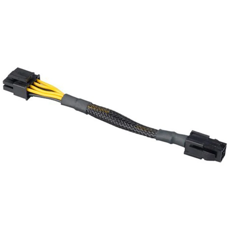 Adaptateur ATX 4 broches femelle vers carte mère CPU 8(4 + 4) broches mâle EPS 12V convertisseur, Extension de câble à manchon tressé