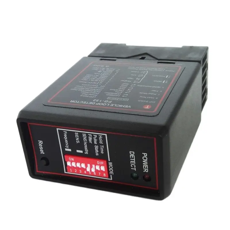 KINJOIN Loop Detector Magnetic Vehicle Loop Detector Single Channel Use For Barrier Sliding Swing Gate