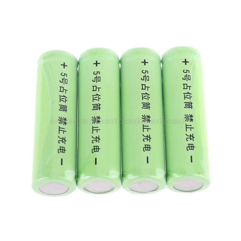 Universal No Power AA Dummy Fake Battery Setup Shell Placeholder Cylinder Conductor for Lithium iron phosphate battery C63A