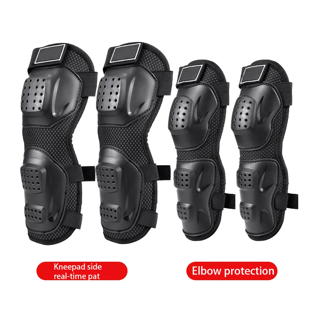 4pcs Motorcycle Elbow Protector Knee Pads Safety Protective Gear Cycling Knee Support Protection Universal