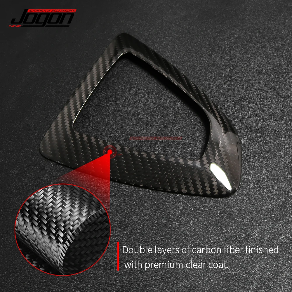 LHD & RHD Carbon Fiber For BMW 1 2 3 4 Series F20 F22 F23 F30  F31 F34 GT F32 F33 Car Console Gear Shift Panel Cover Trim