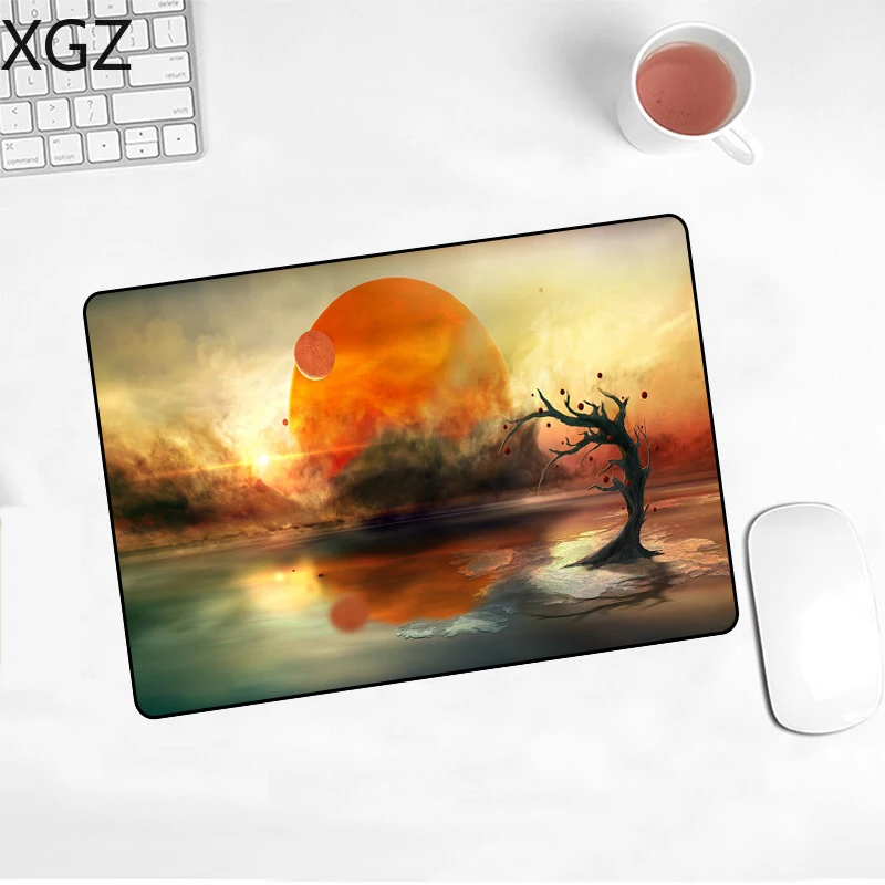 XGZ Pretty Small Planet Mousepad Game Player Mouse Pad  Computer Table Mouse Gaming Pc Keyboard 22x18cm Gamer Table Mat Mouse