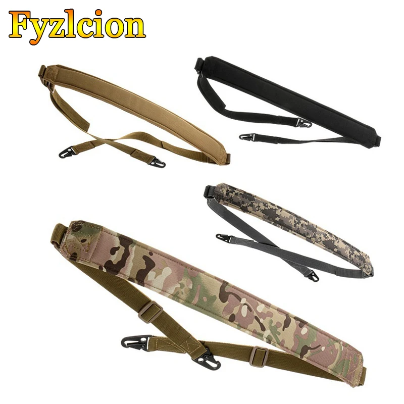 1pcs Tactical 2 Point Quick Detach Gun Sling Shoulder Strap  Rifle Sling Strap Transition Release Shotgun Belt Gun Accessori