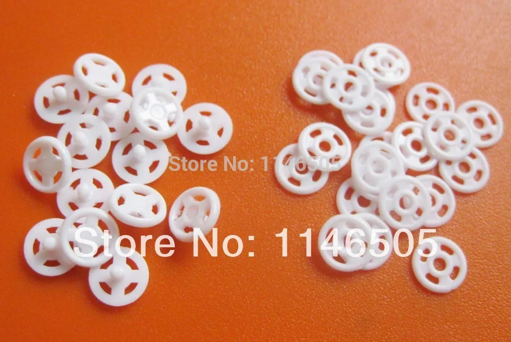 12.5mm 50set/lot Kids Accessories Nylon Button Round Snap Mini Buttons Transparent Sewing Garment Buttons Scrapbooking