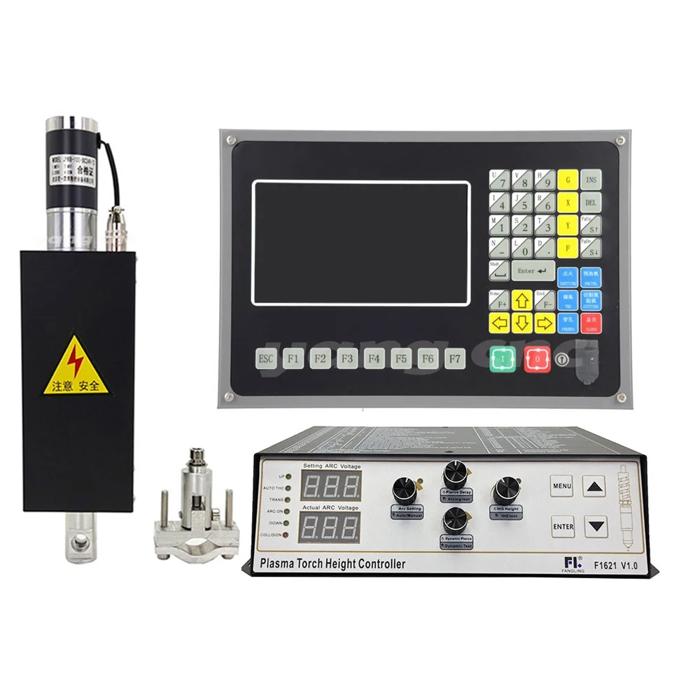 

Cnc Plasma Controller F2100c Hp105 Flame Cutting Torch Controller Thc Lifter Jykb-100-dc24v-t3100mm For Plasma Cutting Machine