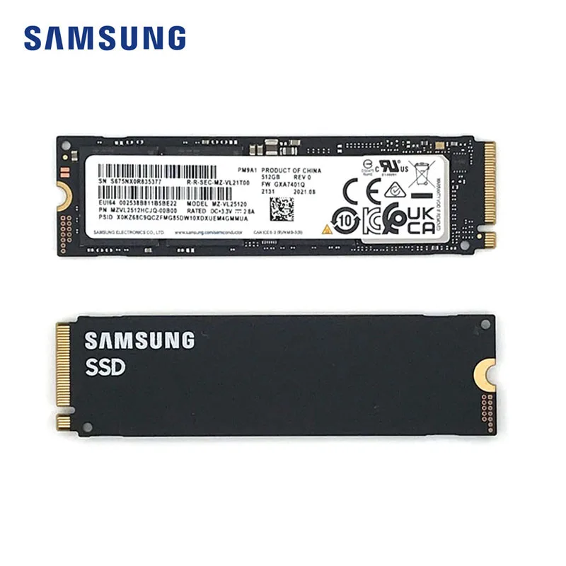 SAMSUNG SSD M.2 2280 PM9A1 256GB 512GB NVMe M.2 NVMe PCIe4.0 for