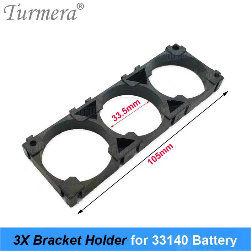 Turmera 2X 3X Bracket Holder for 3.2V 33140 Lifepo4 Battery Safe Anti Vibration Plastic Case Assembled in Battery Pack Use 10PCS