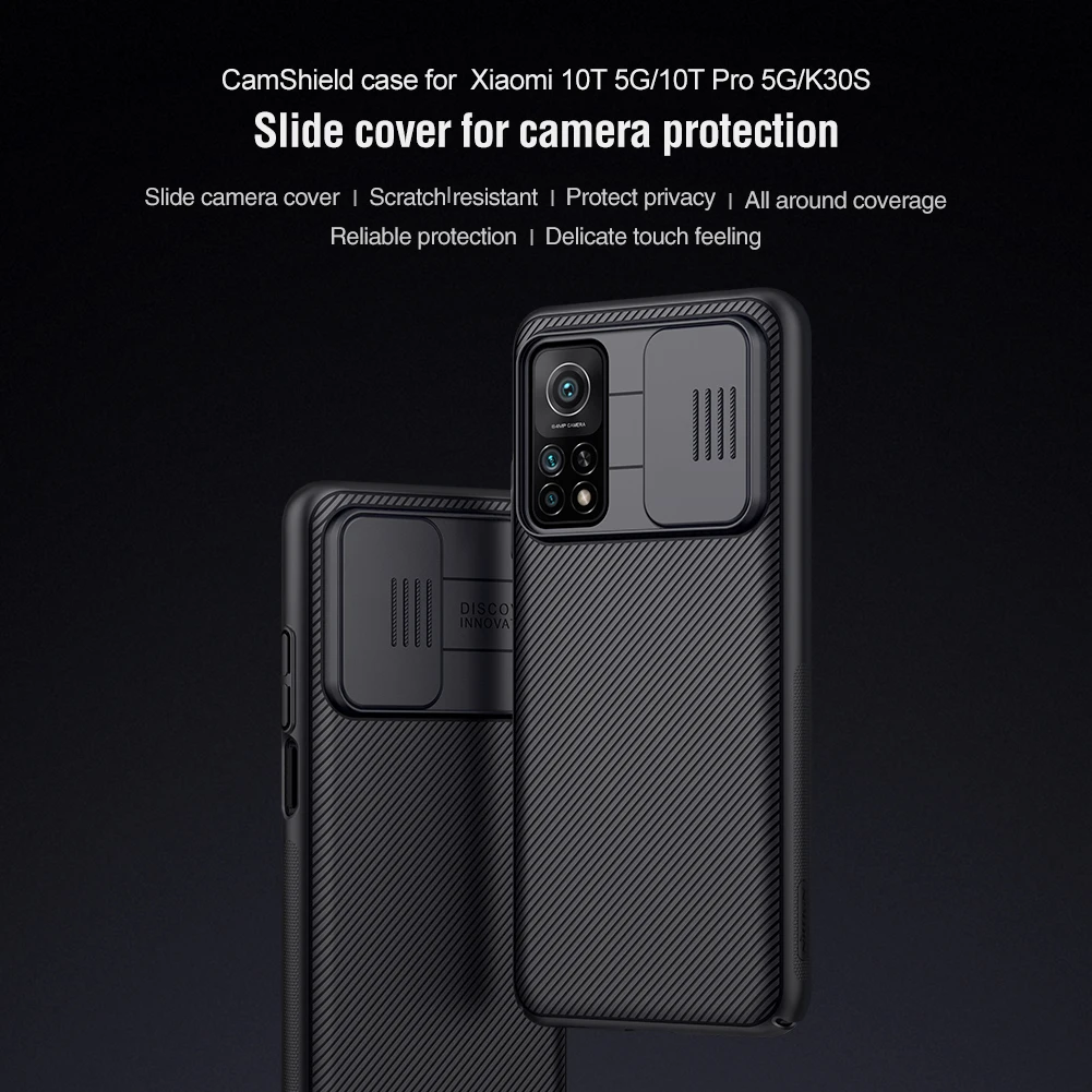 Nillkin Camera Protection case for Xiaomi Mi 10T Pro 5G Case Back Cover Camshiled Protective Cases for Xiaomi Mi 10T