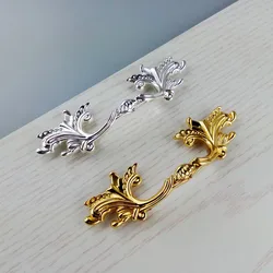 Gold Silver Furniture Handle For Kitchen Cabinets Crystal Glass Drawer Knob Wardrobe Cupboard Dresser Table Pulls Antique Handle