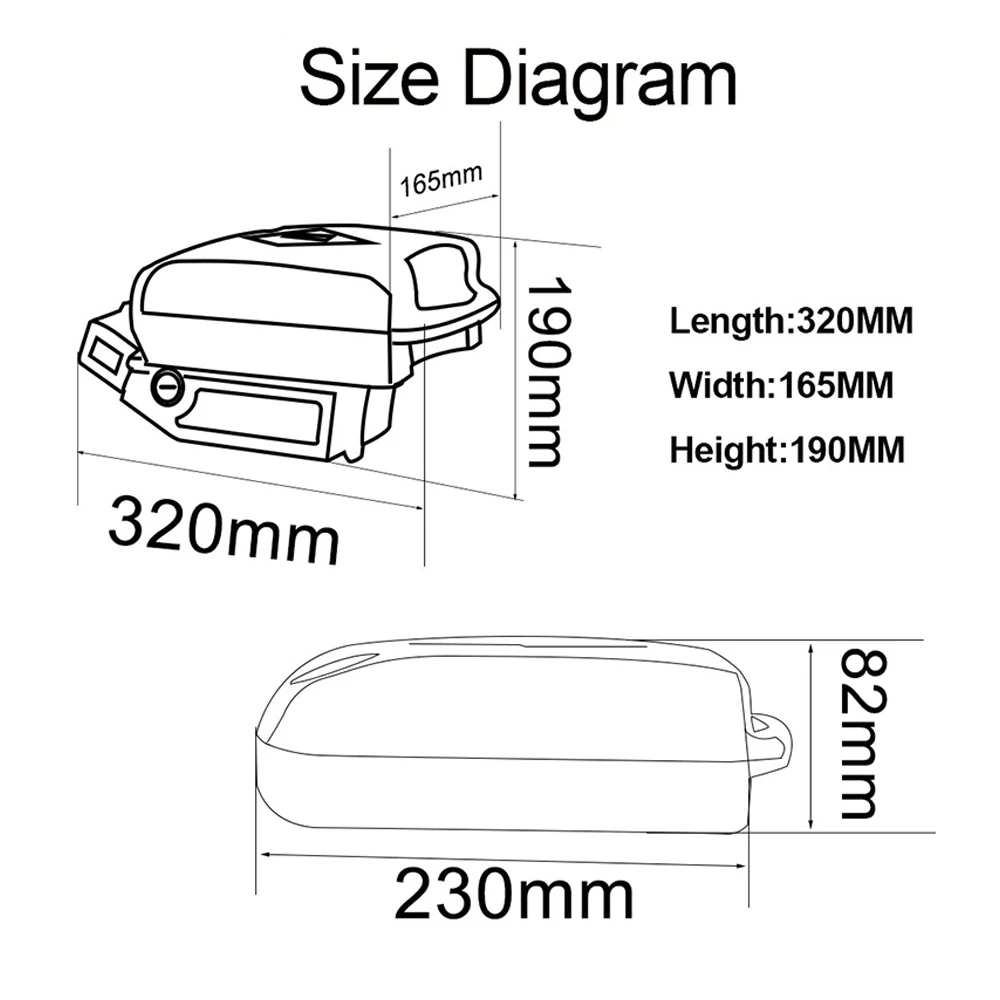 Electric Bicycle Seat Tube Batteries 36V 48V 52V 15Ah 20Ah 25Ah Big Frog e-bike Lithium ion Battery Pack For City Bike MTB Power