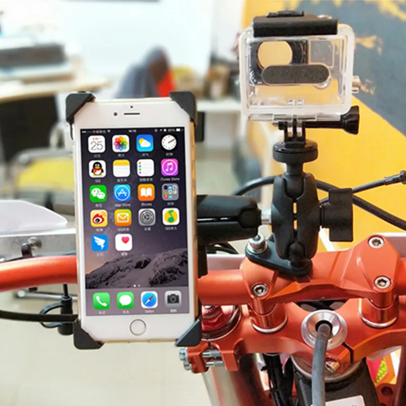 Nhiệm Vụ nặng Nề Nhôm Hợp Kim Ổ Cắm Đôi Cánh Tay với 1 inch Bóng