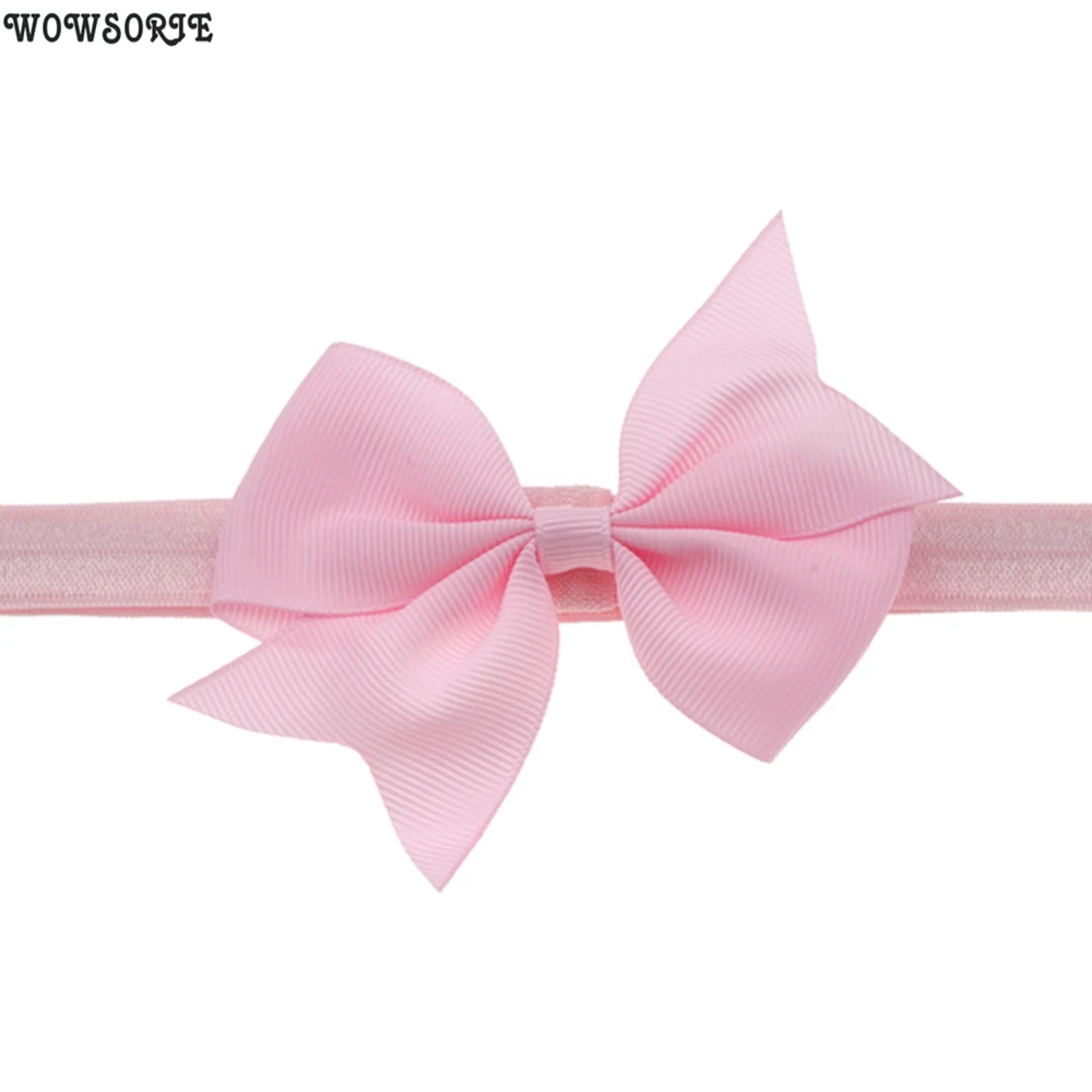 baby Headband newborn Kids Hair Bow DIY Grosgrain Ribbon Bow headwear baby Elastic Hair Bands For Girl Children Hair Accessories