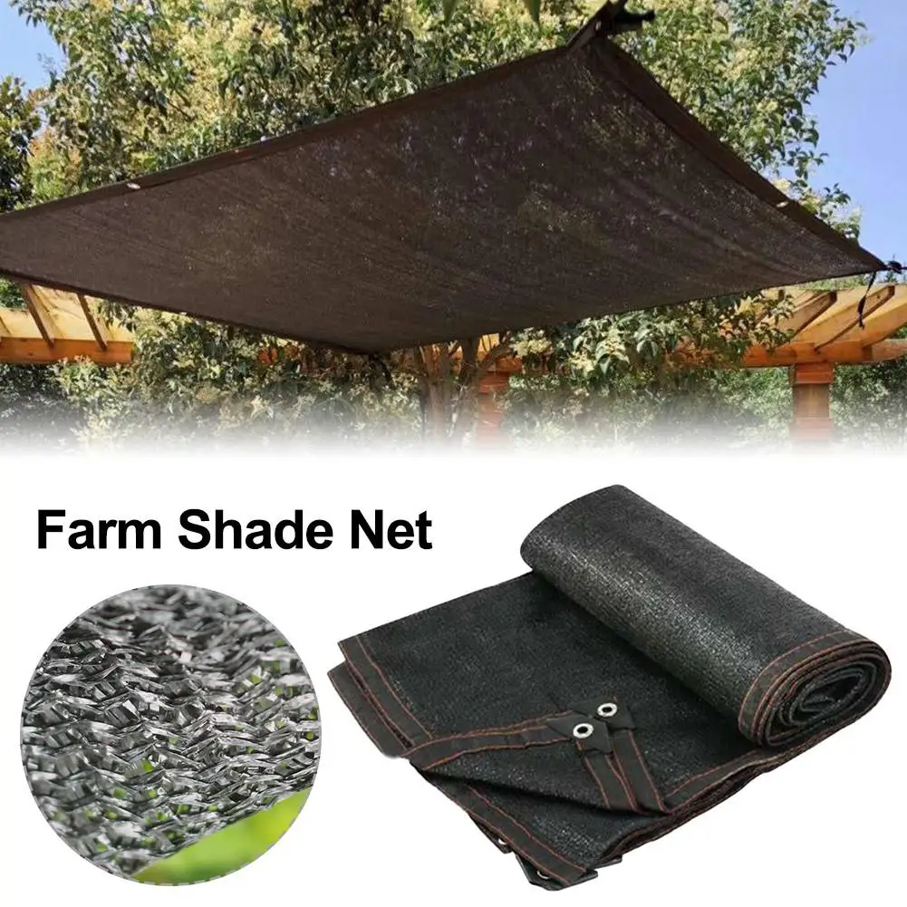 Outdoor Sunblock Shade Cloth UV Protection Mesh Sunshade Net Anti-UV Garden Planting Sunscreen Shade Car Swimming Pool Cover