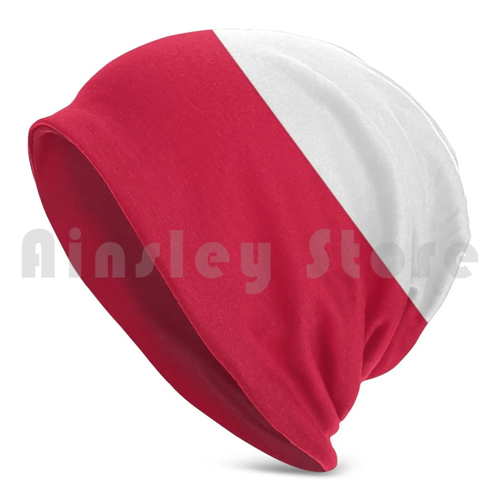 Polish Flag-Poland Beanie Hedging Cap DIY Print Cushion Polish Poland Polski Flag Ensign National Pride Europe Country