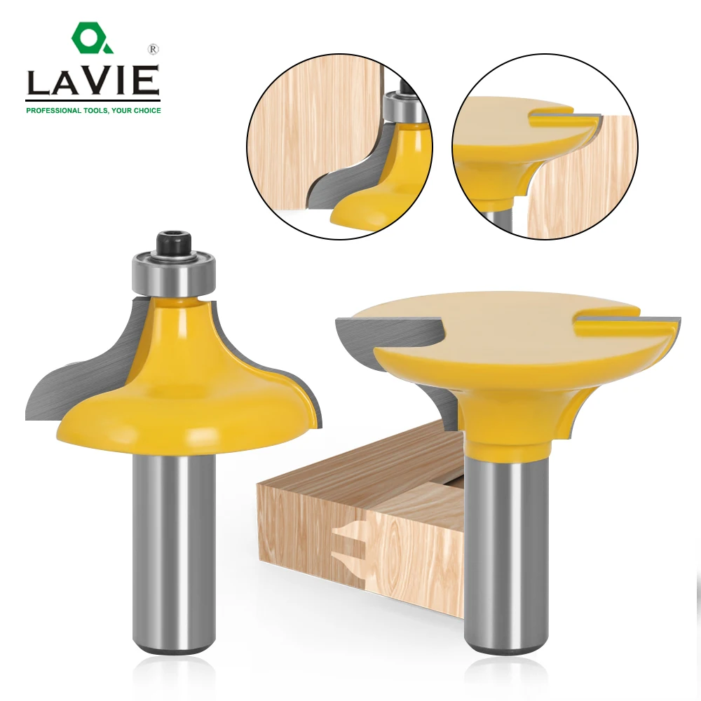 LAVIE 2PCS 12mm 1/2 Shank Entry Door Milling Cutters Long Tenons Router Bit Tenon Milling Cutter for Woodworking Tool Bits 03044