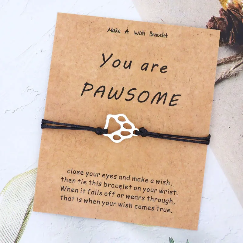 أنت باوسوم الكلب سوار باو طباعة سوار حلية الكلب مجوهرات الحيوان عاشق سوار للنساء الرجال أفضل صديق الكلب عاشق هدية #1