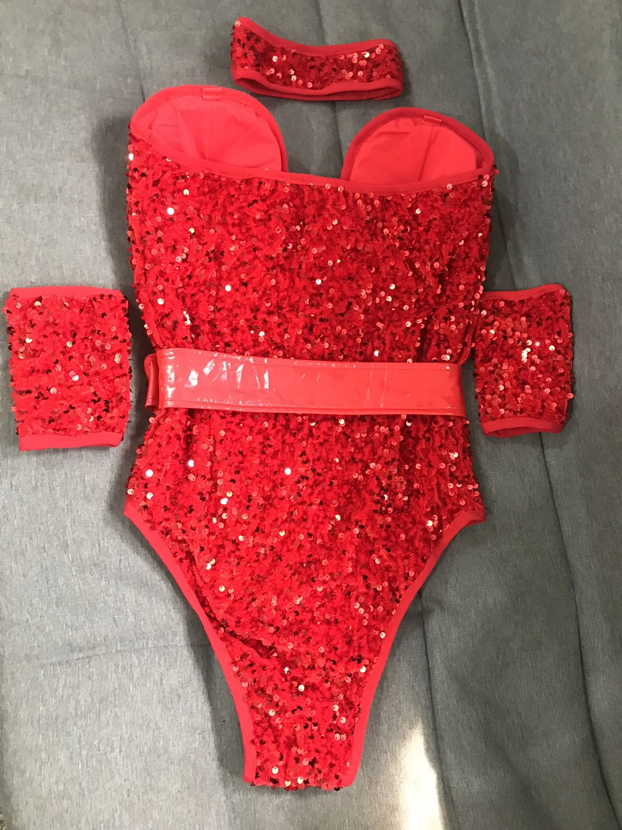 Pole Dancing Costume For Female Colorful Sequins Bodysuit Nightclub Singer Dancer Stage Show Dancewear Bar Rave Outfits VDB4179