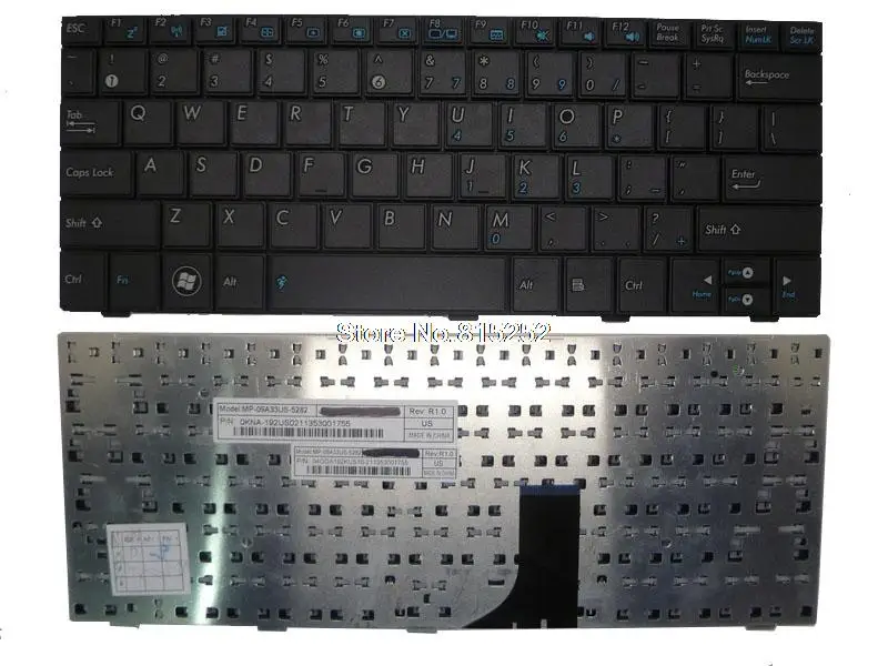 Laptop US Keyboard For ASUS EPC 1001HA 1001P 1001PG 1005HA 1005P 1005PG 1008HA MP-09A33US-5282 04GOA192KUS10-2 0KNA-192US02