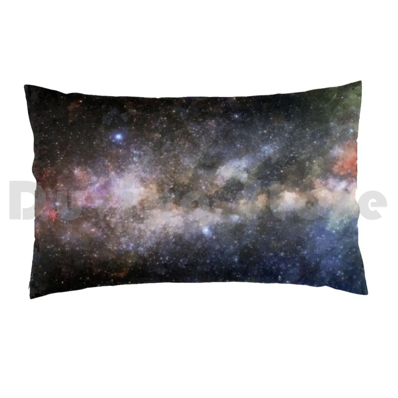 Black Galaxy Space Stars Pillow Case DIY 50*70 Universe Galaxy Milky Way Starts Telescope Astronomy Cool