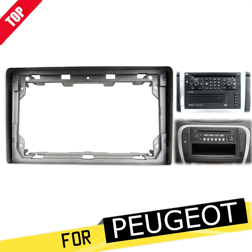 

9-дюймовая Автомобильная панель Fascia для PEUGEOT 207 2006-2012, 307 2001-2008, Expert 2007-2016; Partner 2008 + GPS Trim Facia Dash Kit