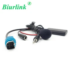 Biurlink 150CM Car Stereo Full Speed AUX Input Replacement 3.5MM Audio Removable Bluetooth Microphone Cable for Alpine KCE-237B