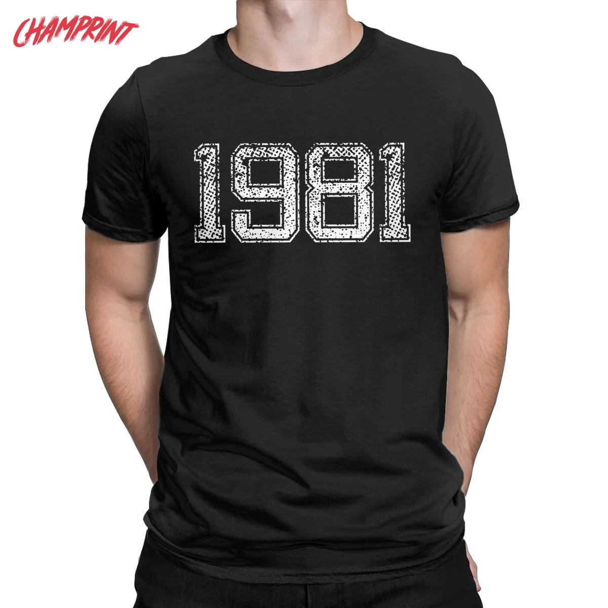 Awesome Vintage Retro 1981 Birth Year T-Shirt for Men  100% Cotton T Shirt 40th Birthday Gift 40 Years Old Tees Party Tops