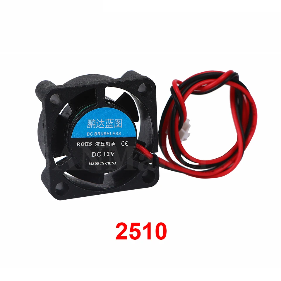 5015/4010/4020 12V&24V Cooling Turbo Fan Brushless 3D Printer Parts 2Pin For Extruder DC Cooler Blower Part Black Plastic Fans