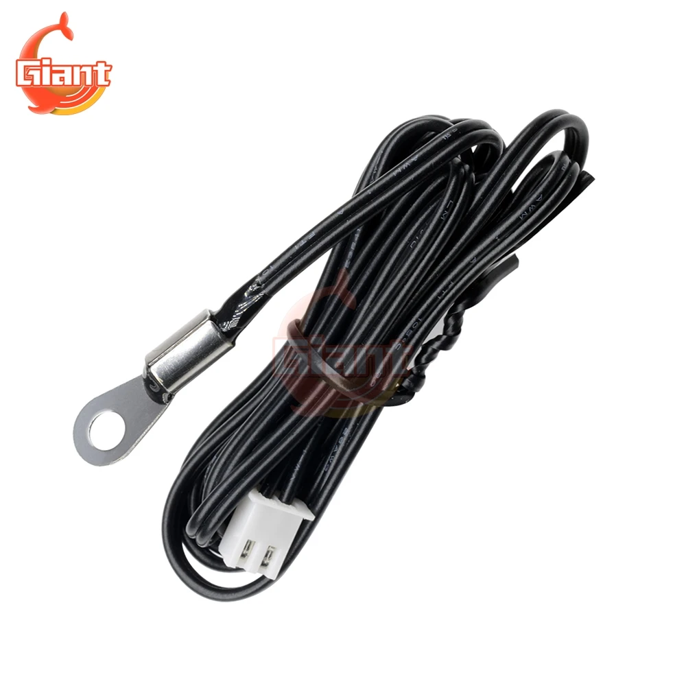 1m 100cm Waterproof NTC 10K 1% 3950 Thermistor Accuracy Temperature Sensor Wire Cable Probe Fixed Mounting Hole