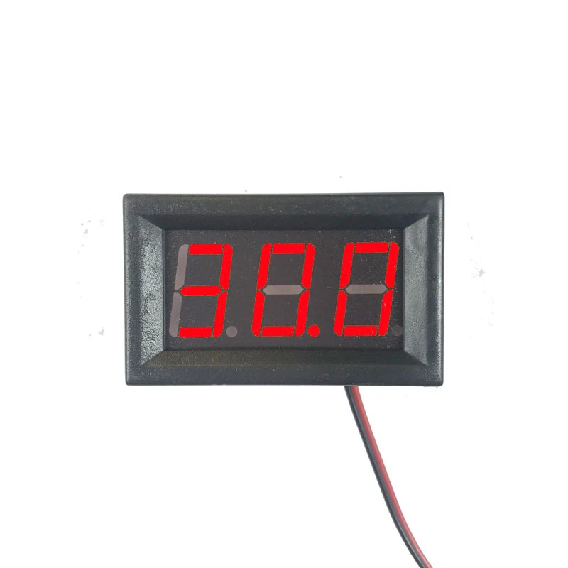 Digital Voltmeter DC 4.5V to 30V Digital Voltmeter Voltage Panel Meter Red/Blue/Green For 6V 12V Electromobile Motorcycle Car