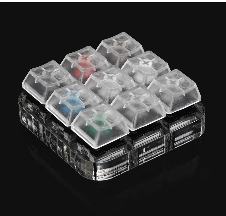 Switch Tester Cherry MX Kailh Gateron Switch black red brown blue 4 6 8 9 12 Key Translucent Keycaps Mechanical Keyboard Tester