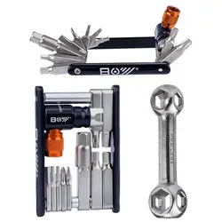 Multi Function Cycling Bike Repair Tools Sets MTB Tools Kits Foldable Hex Wrench Bike Screwdriver Tool With Co2 Iator Nozzle