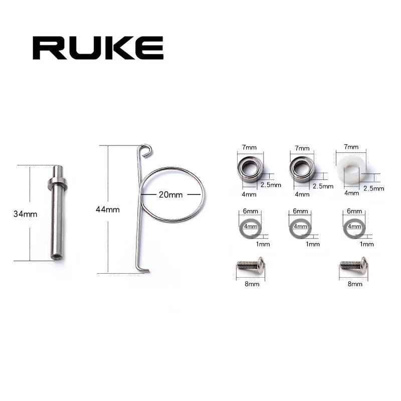 RUKE Fishing Reel Tool, Disassemble Reel Knob, Fishing Reel Handle Accessory, Include Tool and Bearing and Wshers