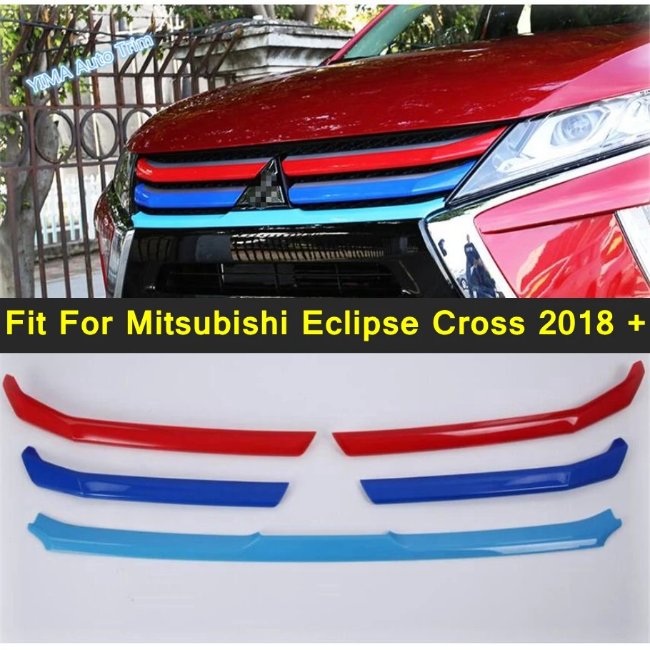 

Lapetus Colorful Car Styling Front Head Grille Grill Cover Trim Garnish Strip Plastic For Mitsubishi Eclipse Cross 2018 - 2022