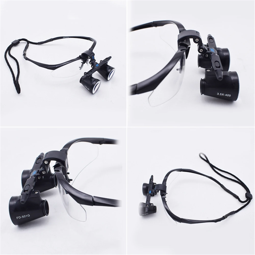 2.5X 3.5X Medical Dental Binocular Magnifier Galileo Dentistry Surgical FD-501 Low Glasses Loupes Protective Spectacles Glasses