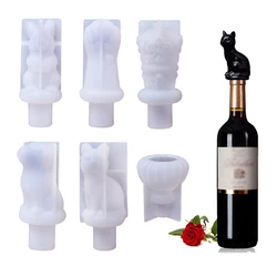 Wine Stopper Silicone Mold Bottle Cap Epoxy Resin Mould DIY Crafts Jewelry Home Decoration Cast Tool