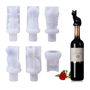 Wijn Stopper Silicone Mold Fles Cap Epoxyhars Schimmel Diy Ambachten Sieraden Thuis Decoratie Cast Tool