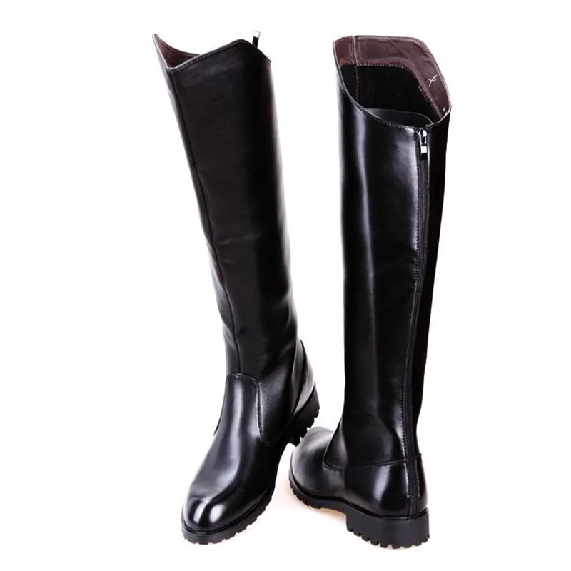 new hot Korean Edition Leisure Men\'s Boots British Style Long Barrel Male High Top Waterproof outdoor Leather Boots size 37--45