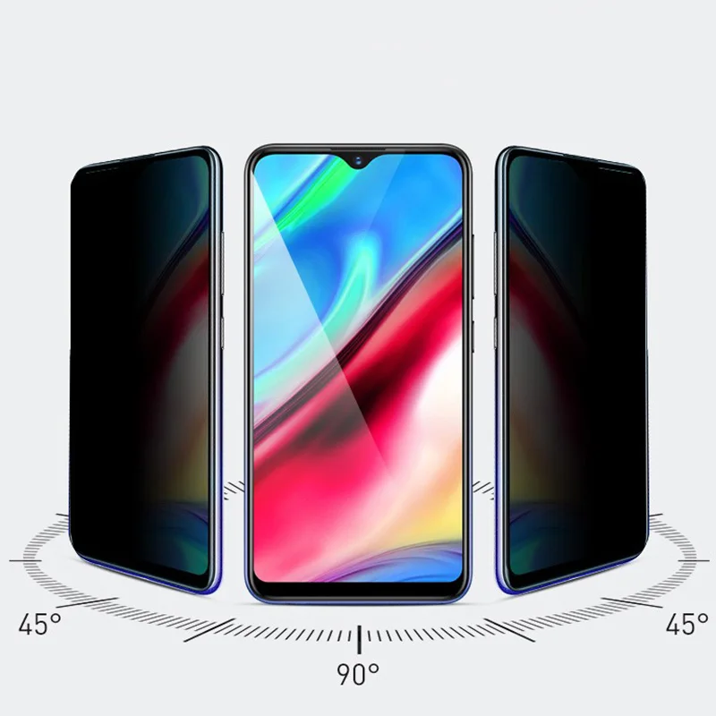 Glass Magic Anti Spy Tempered Glass on Realme 7 7i 5i 5S 5 Pro Anti-spy Privacy Screen Protector for Realme 6 6i 6S 1 2 3 Pro 3i image 4